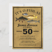 Traditioneel Rustisch Gevist | 50e verjaardag Kaart (Voorkant)