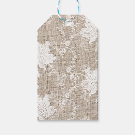  traditioneel rustisch land , gebarsten en aangebo cadeaulabel (Voorkant)