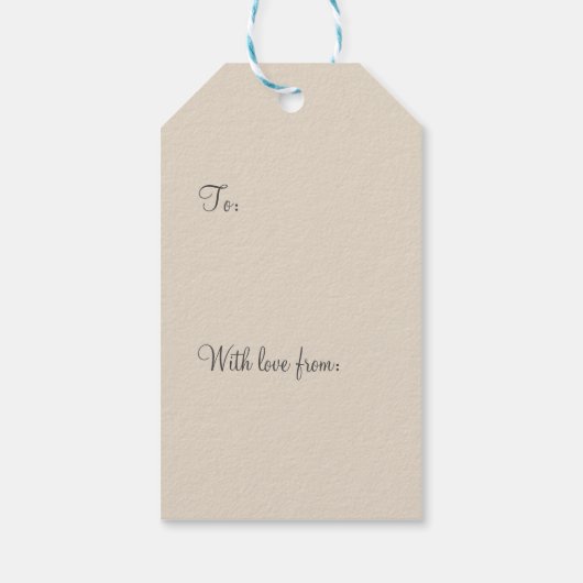  traditioneel rustisch land , gebarsten en aangebo cadeaulabel (Achterkant)