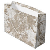 traditioneel rustisch land , gebarsten en aangebo groot cadeauzakje (Achterkant Gekanteld)