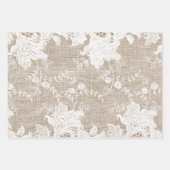 traditioneel rustisch land , gebarsten en aangebo inpakpapier vel (Voorkant)