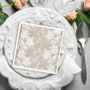 traditioneel rustisch land , gebarsten en aangebo servet