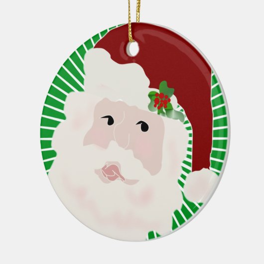 Traditioneel Santa Keepsake Ornament (Links)