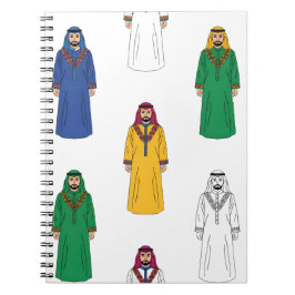 Traditioneel Saoedi-Arabisch Mannen Thobe Notitieboek
