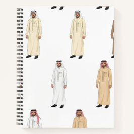 Traditioneel Saoedi-Arabisch mannengewand Notitieboek