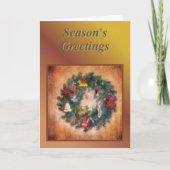 Traditioneel scharnierend feestdagen kaart (Voorkant)