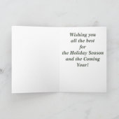 Traditioneel scharnierend feestdagen kaart (Binnen)