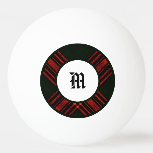 Traditioneel Schots Clan Plaid Patroon Pingpongbal (Voorkant)