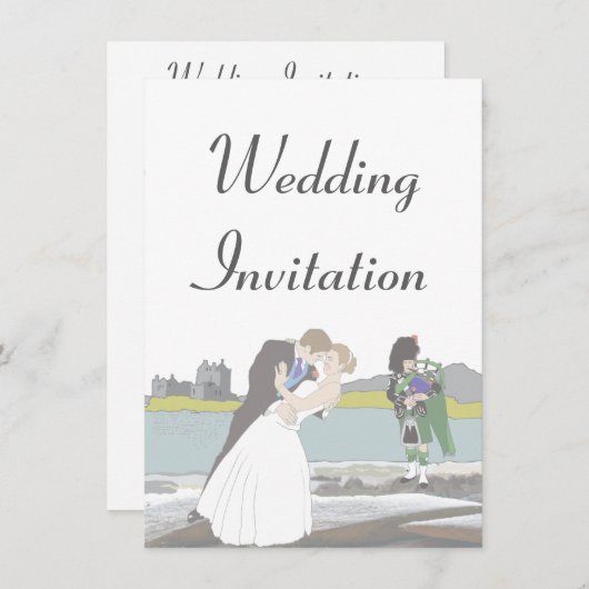 Traditioneel Schots en Keltisch Weddenschap Kaart (Voorkant / Achterkant)