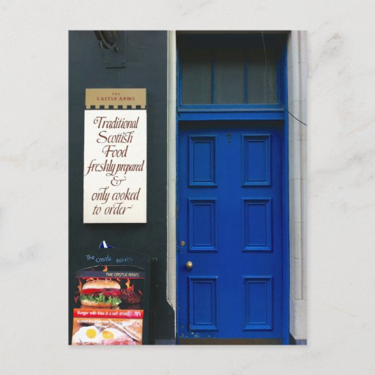 Traditioneel Schots voedsel Briefkaart (Voorkant)