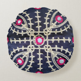 Traditioneel Sindhi / Balochi Design Sierkussen Rond Kussen