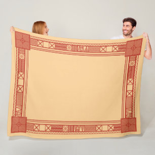 Traditioneel Slavisch kalenderpatroon Fleece Deken