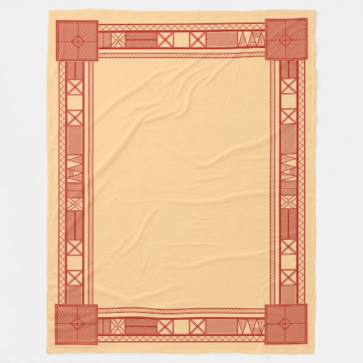 Traditioneel Slavisch kalenderpatroon Fleece Deken (Voorkant)