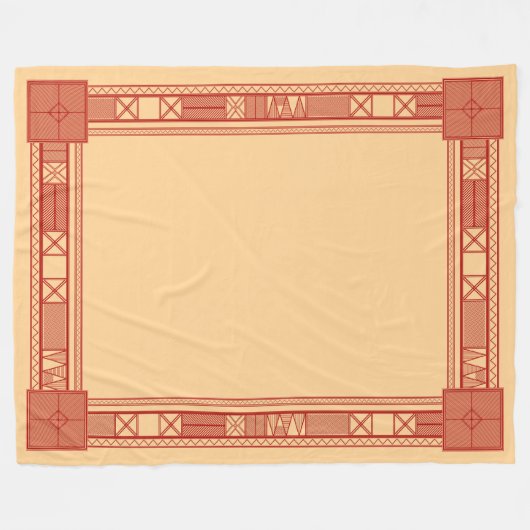 Traditioneel Slavisch kalenderpatroon Fleece Deken (Voorkant (Horizontaal))