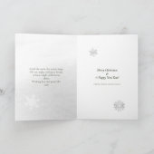 Traditioneel Sneeuwgedicht Kerstmis Feestdagen Kaart (Binnen)