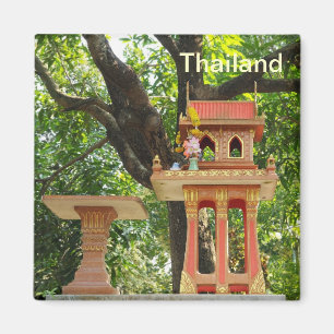 traditioneel spirit house uit Thailand Magneet