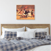 Traditioneel stierengevecht in Mexico Canvas Afdruk (Insitu (Slaapkamer))