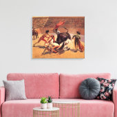Traditioneel stierengevecht in Mexico Canvas Afdruk (Insitu (Woonkamer))
