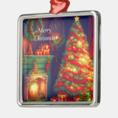 Traditioneel  stijl kerstboom metalen ornament (Links)