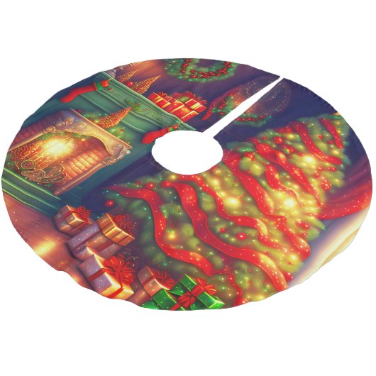 Traditioneel stijl kerstboom rok (Gekanteld)