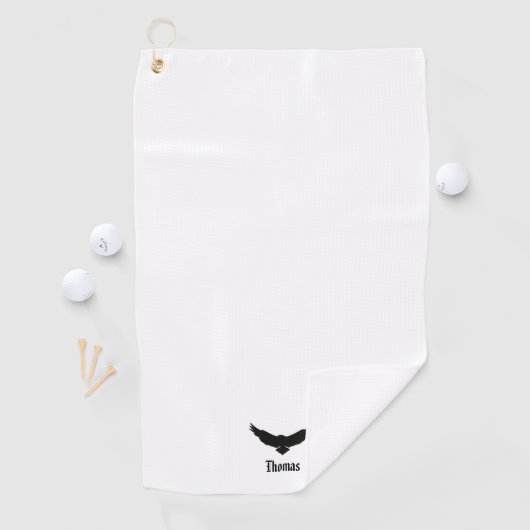 Traditioneel stijlvol Eagle, standaard Golfhanddoek (Insitu)