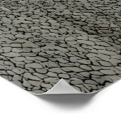 Traditioneel tapijt geïnspireerd ontwerp poster (Hoek)