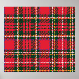 Traditioneel Tartan geruite naadloze behang Poster