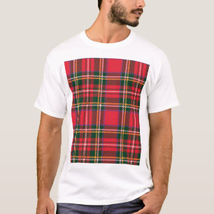 Traditioneel Tartan geruite naadloze behang T-shirt
