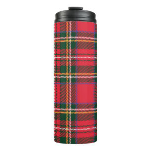 Traditioneel Tartan geruite naadloze behang Thermosbeker