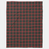 Traditioneel Tartan Kerst Feestelijk Comfort Fleece Deken (Voorkant)