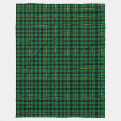 Traditioneel Tartan Kerst Feestelijk Comfort Fleece Deken (Voorkant)