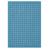 Traditioneel Tartan Plaid tafelkleed in Navy Blue (Voorkant)