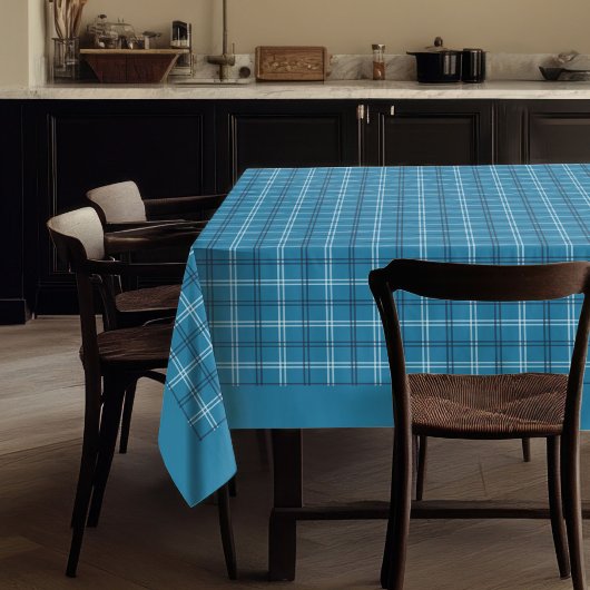 Traditioneel Tartan Plaid tafelkleed in Navy Blue