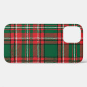 Traditioneel tartan: rood-groen geruite patroon. Case-Mate iPhone case (Achterkant (horizontaal))