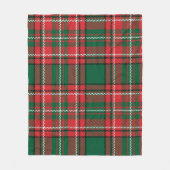Traditioneel tartan: rood-groen geruite patroon. fleece deken (Voorkant)