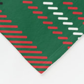 Traditioneel tartan: rood-groen geruite patroon. fleece deken (Hoek)