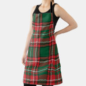Traditioneel tartan: rood-groen geruite patroon. schort (Insitu)