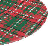 Traditioneel tartan: rood-groen geruite patroon. snijplank (Hoek)