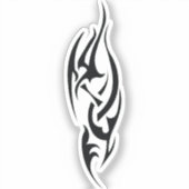 Traditioneel tatoeagekunst geïnspireerd ontwerp sticker (Voorkant)