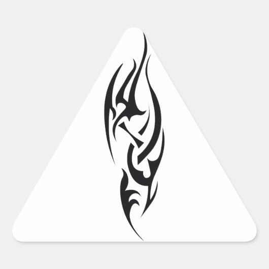 Traditioneel tatoeagekunst geïnspireerd ontwerp sticker (Voorkant)