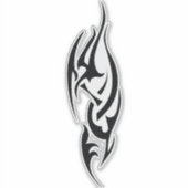 Traditioneel tatoeagekunst geïnspireerd ontwerp sticker (Voorkant)