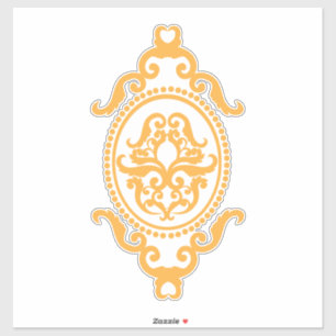 Traditioneel tatoeagekunst geïnspireerd ontwerp sticker