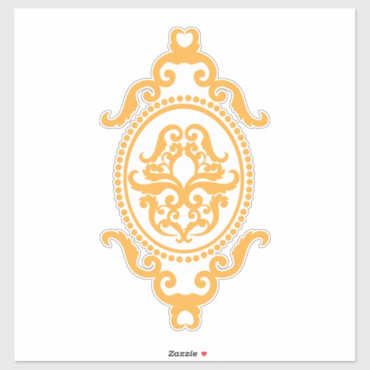 Traditioneel tatoeagekunst geïnspireerd ontwerp sticker (Vel)