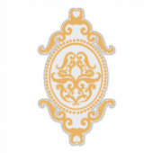 Traditioneel tatoeagekunst geïnspireerd ontwerp sticker (Voorkant)