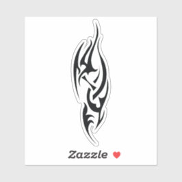 Traditioneel tatoeagekunst geïnspireerd ontwerp sticker