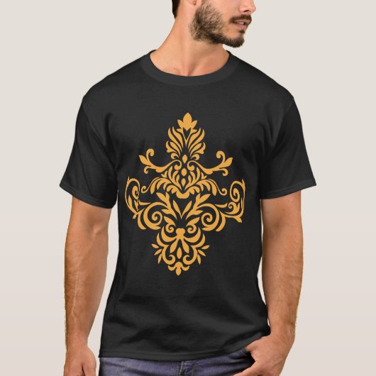 Traditioneel tatoeagekunst geïnspireerd ontwerp t-shirt (Voorkant)