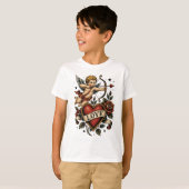 Traditioneel Tattoo Hart  T-shirt (Voorkant volledig)