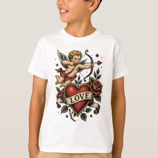 Traditioneel Tattoo Hart T-shirt