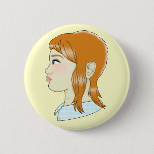 Traditioneel Tattoo in de voorzijde Ronde Button 5,7 Cm