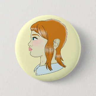 Traditioneel Tattoo in de voorzijde Ronde Button 5,7 Cm